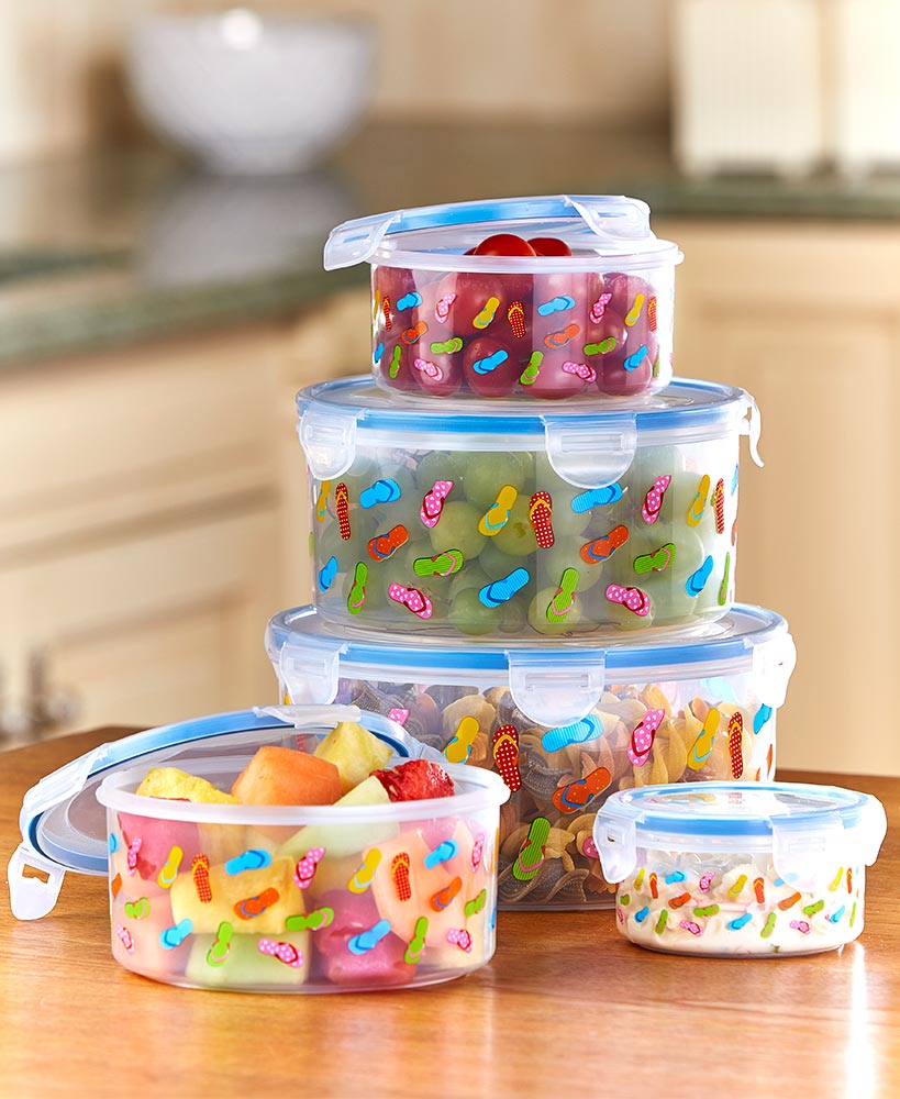 10-Pc. Airtight Food Storage FLIP-FLOP